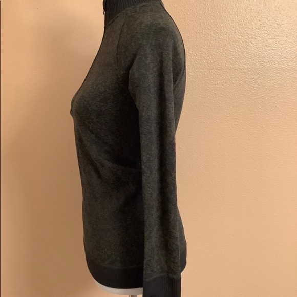 Lululemon Women’s Rest Less 1/2 Zip Pullover Heathered Green Size 4 Shirt - Picture 5 of 8